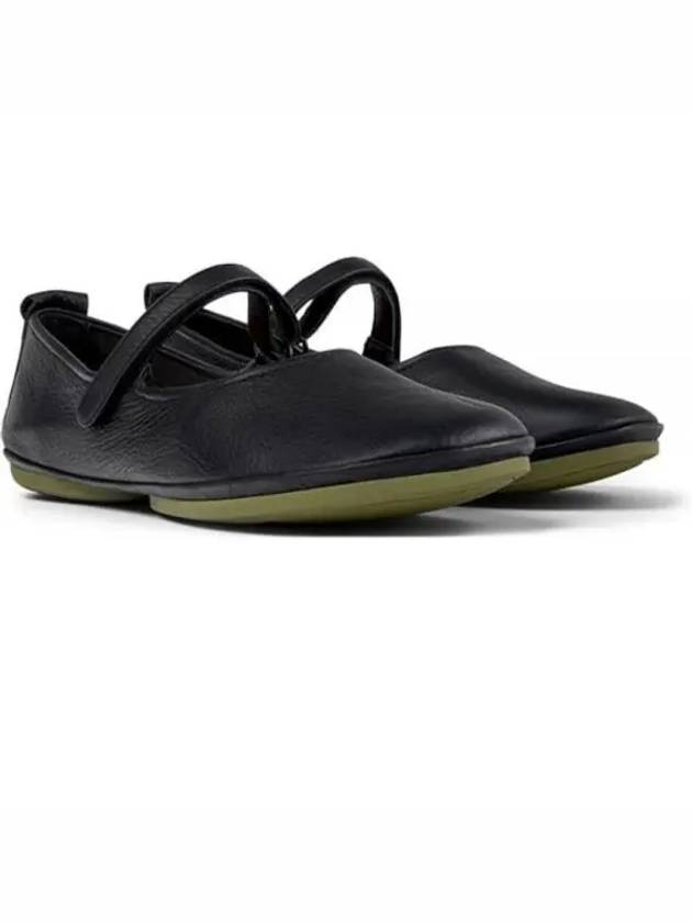 RIGHT NINA Leather Mary Jane Flat Shoes Black - CAMPER - BALAAN 2