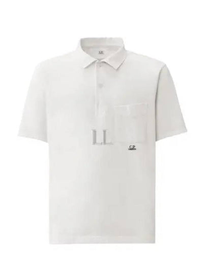 Pocket Polo Shirt White - CP COMPANY - BALAAN 2