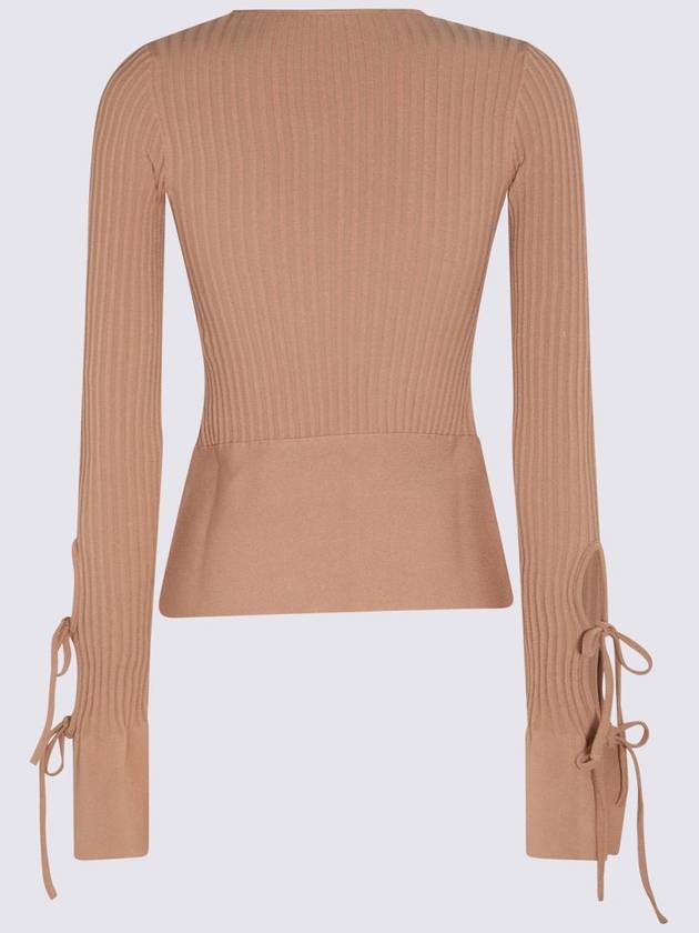 Andreādamo Nude Viscose Blend Cut Out Sweater - ANDREADAMO - BALAAN 2