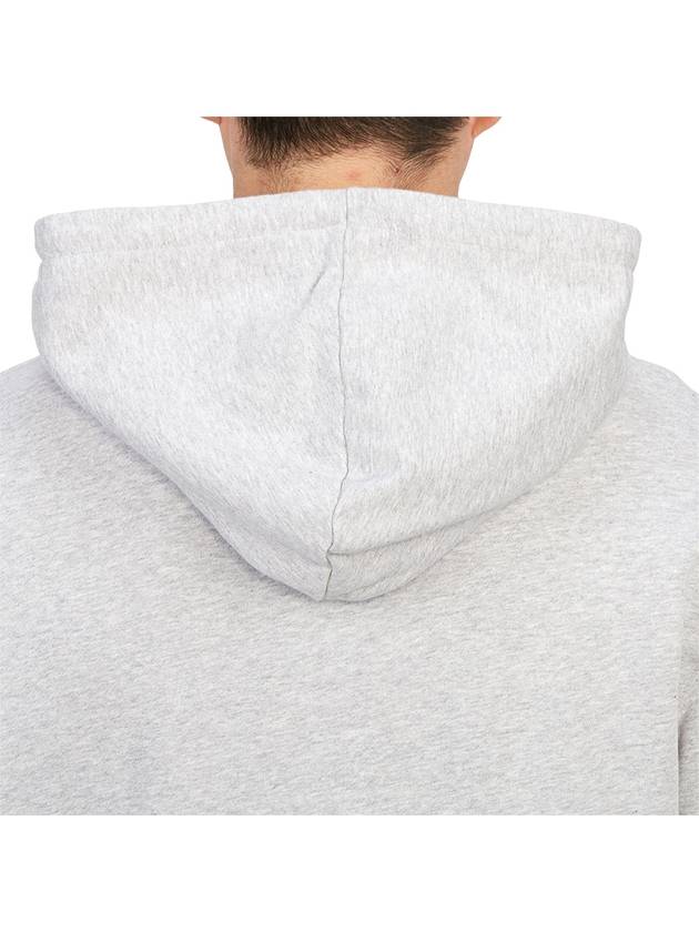 Oars Regular Hoodie Light Grey Melange - MAISON KITSUNE - BALAAN 8