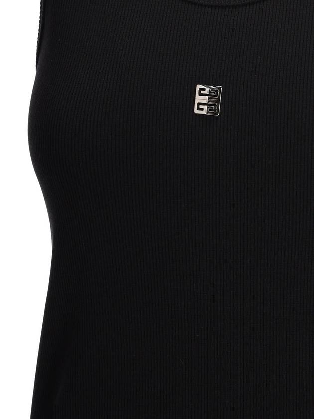 4D Logo Crewneck Sleeveless Black - GIVENCHY - BALAAN 4