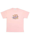 Surfing Foxes Short Sleeve T-shirt Milkshake - MAISON KITSUNE - BALAAN 1