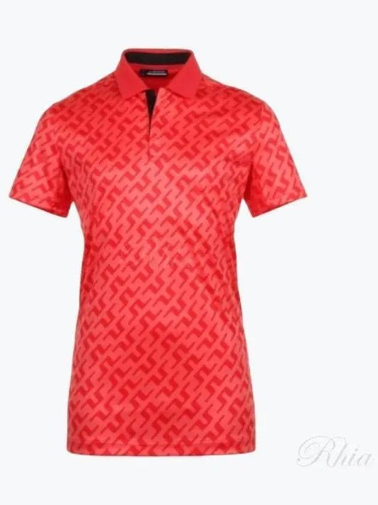 24 Dario Print Regular Fit Polo GMJT11352 G148 Men s - J.LINDEBERG - BALAAN 1