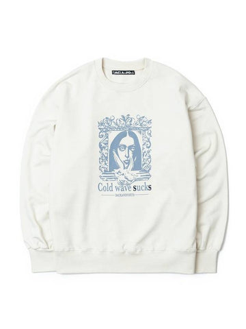 Print Sweatshirt Ivory BFMCFTS21 - BACKANDFORTH - BALAAN 1