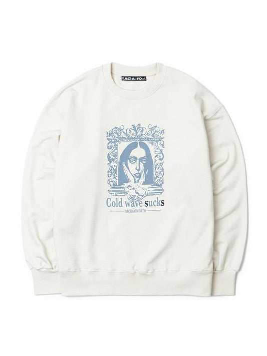 Print Sweatshirt Ivory BFMCFTS21 - BACKANDFORTH - BALAAN 2