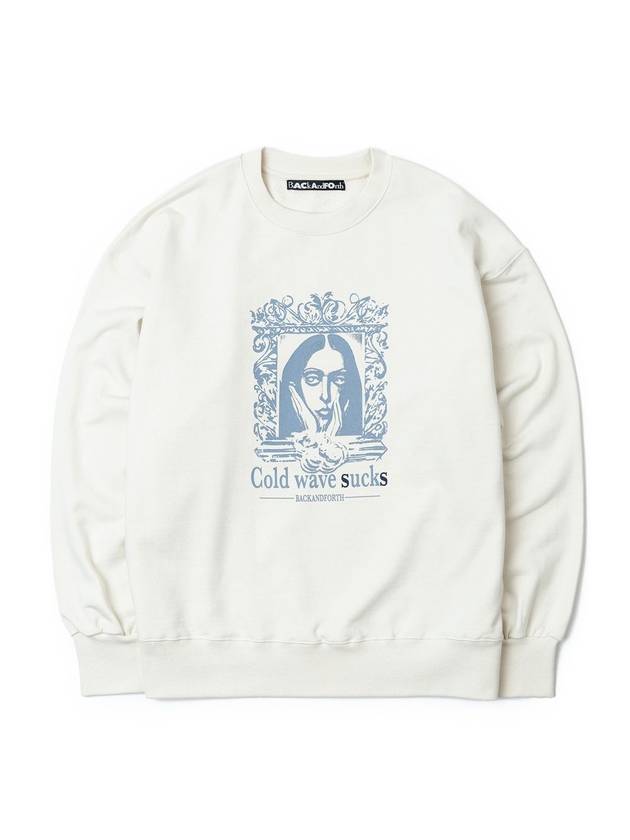 Men's Print Sweatshirt Ivory - BACKANDFORTH - BALAAN 2