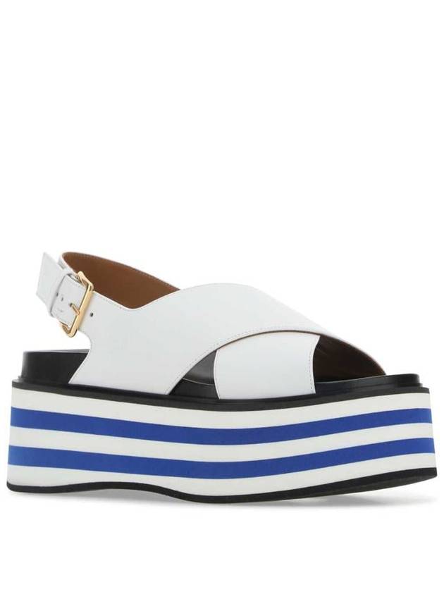 Fussbett wedge sandal heel white - MARNI - BALAAN 3