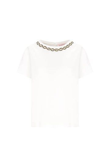 EMBROIDERED T-SHIRT - VALENTINO - BALAAN 1