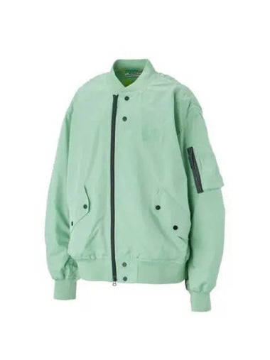 Lily Pattern Bomber Jacket Green - ONITSUKA TIGER - BALAAN 1