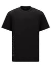 side logo print short sleeve t-shirt black - MONCLER - BALAAN 1