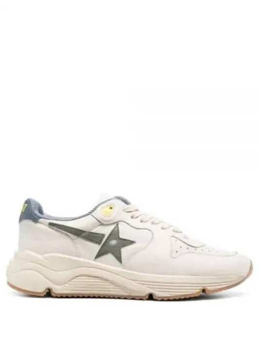 Men's Star Patch Running Low Top Sneakers White Green - GOLDEN GOOSE - BALAAN 2