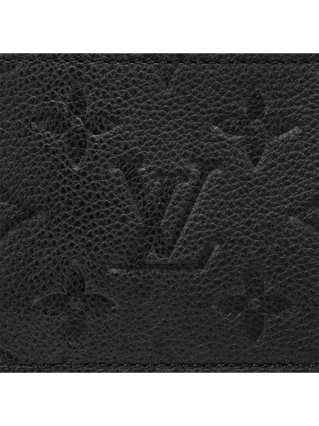 Romy Monogram Leather Card Wallet Black - LOUIS VUITTON - BALAAN 7