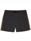 Classic Side Stripe Swim Short Black - PAUL SMITH - BALAAN 4