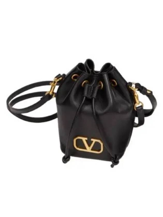 V Logo Bucket Bag Black - VALENTINO - BALAAN 2