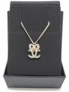 CC logo ribbon necklace gold cubic ABE546 - CHANEL - BALAAN 3