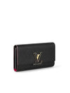 Capucines Taurillon Leather Medium Wallet Black - LOUIS VUITTON - BALAAN 3