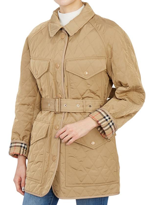 Women's Kemble Diamond Quilted Jacket Beige - BURBERRY - BALAAN 9