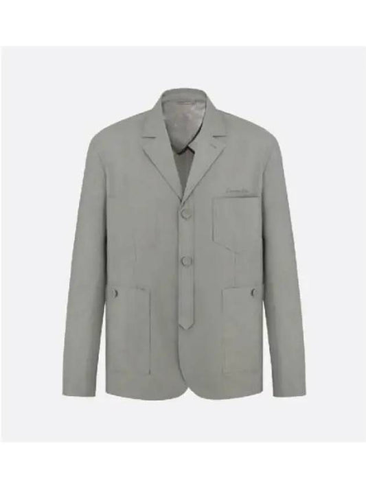 Workwear Blazer Jacket Grey - DIOR - BALAAN 2