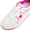 One Stud Leather Low Top Sneakers White Pink - VALENTINO - BALAAN 8