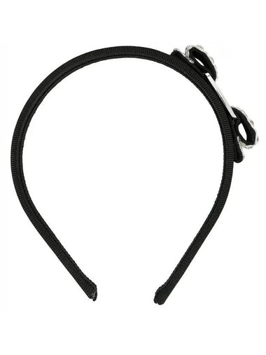 Women's Vara Bow Headband Black - SALVATORE FERRAGAMO - BALAAN 1