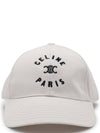 Paris Triomphe Embroidered Ball Cap Craie - CELINE - BALAAN 1