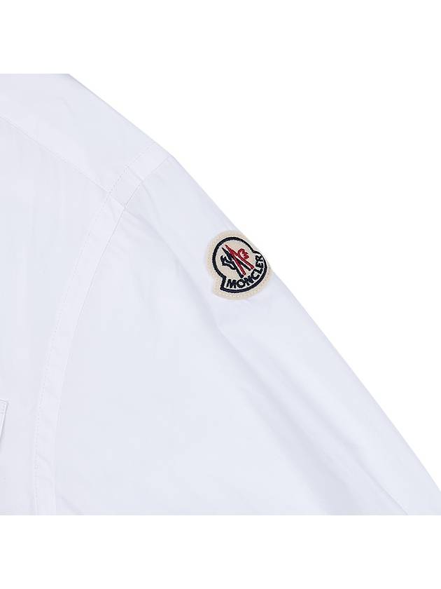 Poplin Cotton Shirt White - MONCLER - BALAAN 6