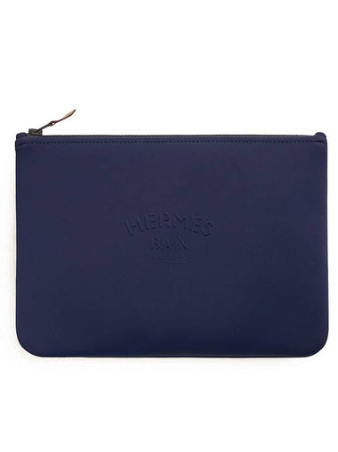 Neovein Flat Case Water Repellent Material Blue Medium - HERMES - BALAAN 1