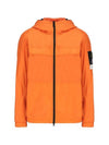 Crinkle Reps Hooded Jacket Orange - STONE ISLAND - BALAAN 1