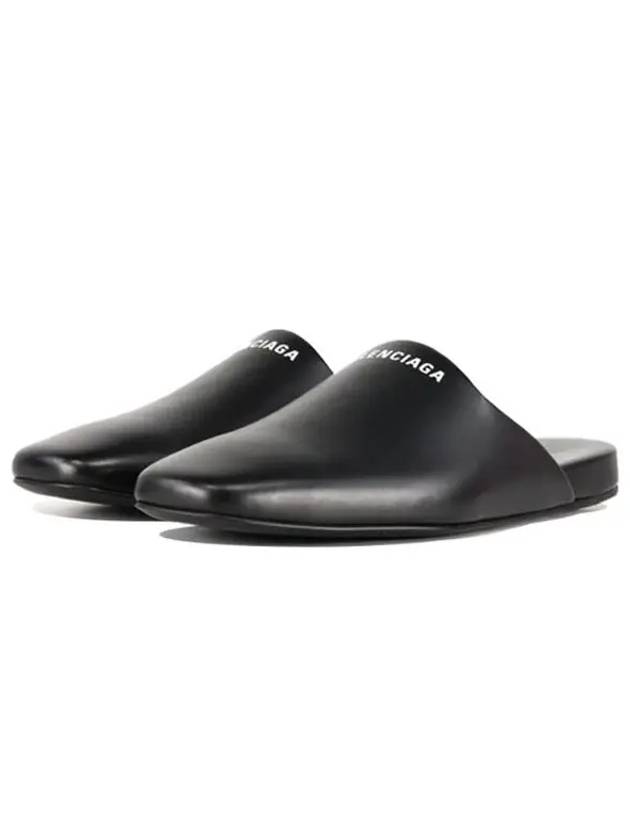 Logo Square Toe Mule Black - BALENCIAGA - BALAAN 5