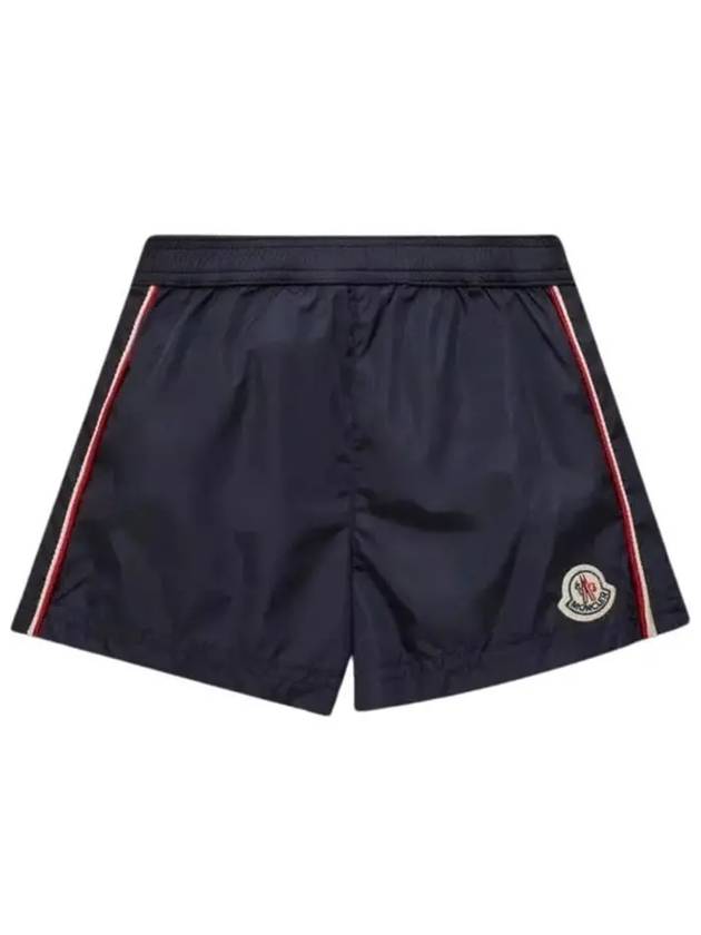 Moncler Kids 8 10 Logo Swim Pants Navy - MONCLER - BALAAN 1