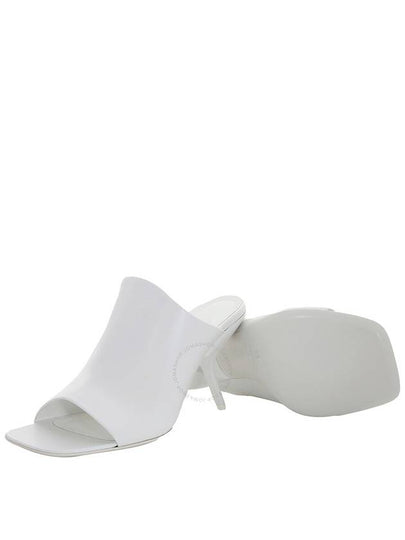 Salvatore Ferragamo White Nappa Open Toe Slide Sandals Size 7 - SALVATORE FERRAGAMO - BALAAN 2