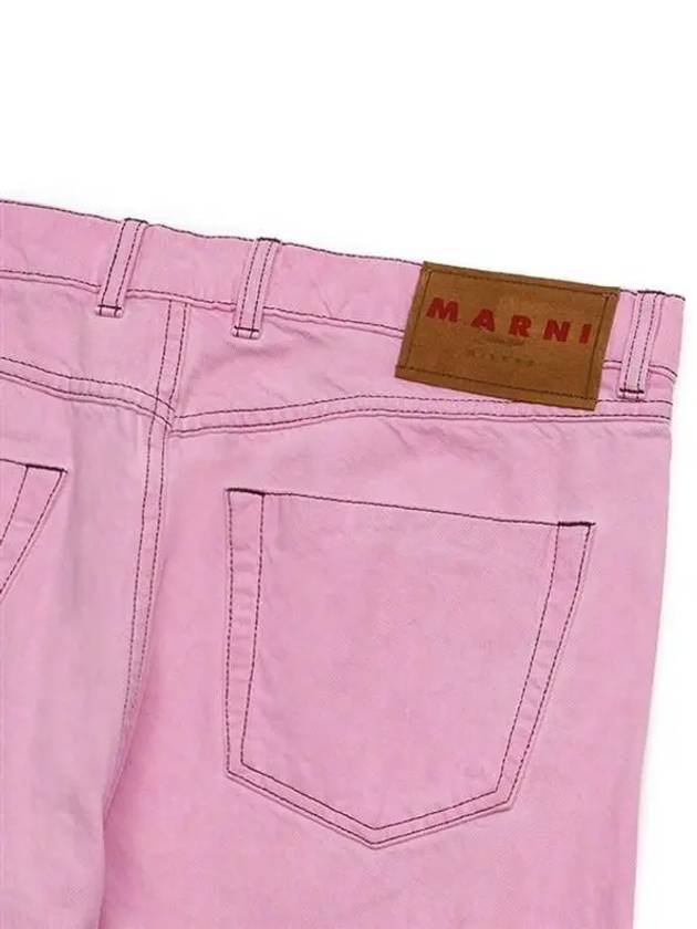 Men's Pantalone Straight Pants Pink - MARNI - BALAAN 5