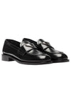 Unlined Brushed Leather Loafers Black - PRADA - BALAAN 3