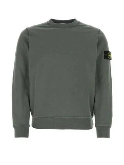 Wappen Patch Garment Dyed Sweatshirt Musk Green - STONE ISLAND - BALAAN 2