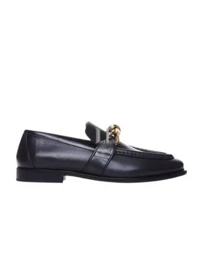 Astaire Signature Metallic Knot Detail Leather Loafers Black - BOTTEGA VENETA - BALAAN 2