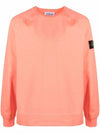 Waffen Patch Crewneck Sweatshirt Orange - STONE ISLAND - BALAAN 1