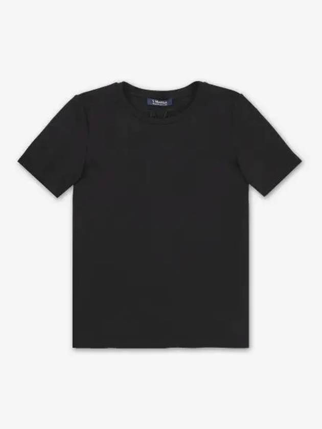 Tubo Logo Short Sleeve T-Shirt Black - S MAX MARA - BALAAN 2