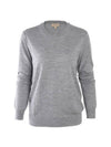 Bempton wool knit top gray - BURBERRY - BALAAN 1