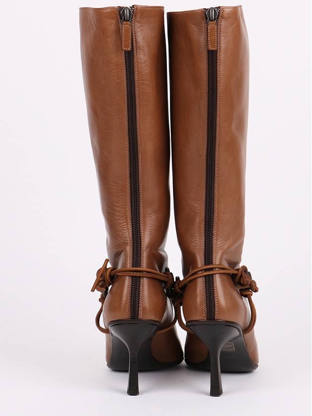 Brown point toe women s long boots - GUCCI - BALAAN 7