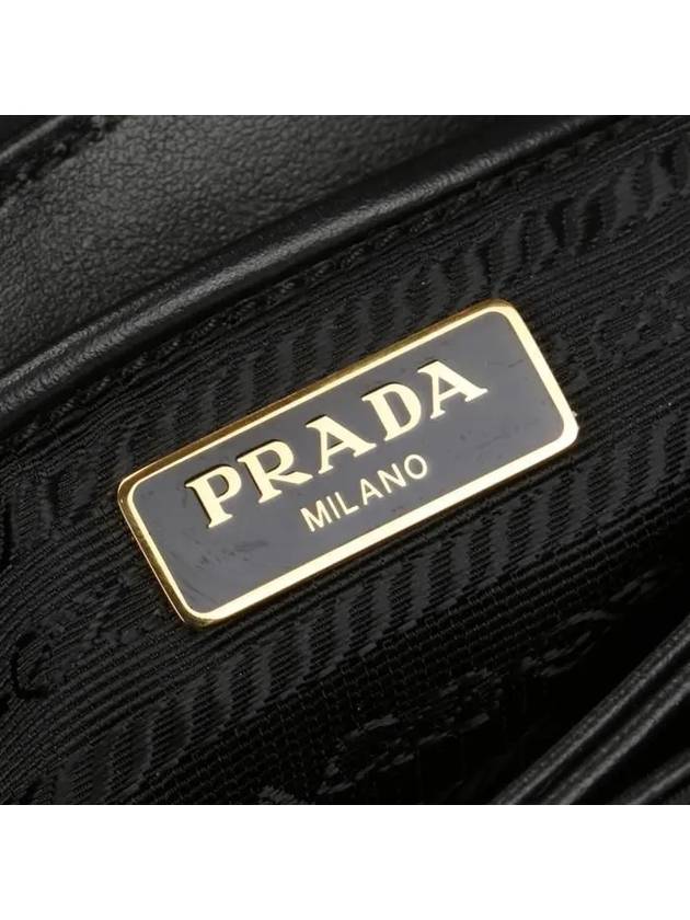 Soft Leather Crossbody Black - PRADA - BALAAN 8