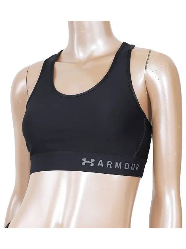 Women's Mid Keyhole Bra Black - UNDER ARMOUR - BALAAN 2