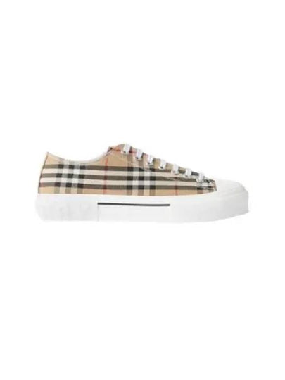 Vintage Check Cotton Sneakers Archive Beige - BURBERRY - BALAAN 2