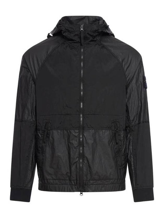 Nylon Metal Watro-TC Hooded Jacket Black - STONE ISLAND - BALAAN 1