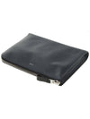 Logo Short Grain Leather Clutch Bag Black - TOM FORD - BALAAN 5