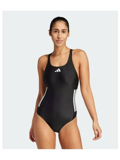 3-Stripe C Back One Piece Swimsuit Black - ADIDAS - BALAAN 2