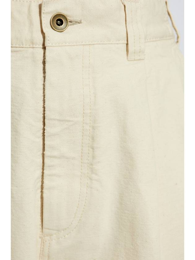 Maison Margiela Trousers With Pockets, Women's, Cream - MAISON MARGIELA - BALAAN 5