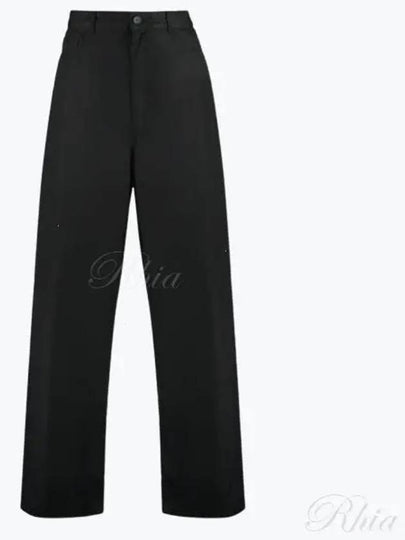 Cotton Straight Pants Black - BALENCIAGA - BALAAN 2