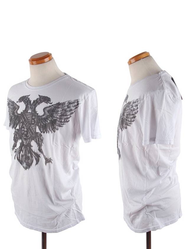 Eagle Short Sleeve T-shirt White - BALMAIN - BALAAN 2