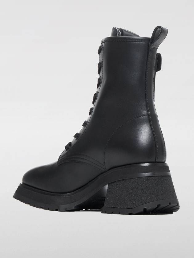 Gigi leather lace up walker boots black - MONCLER - BALAAN 4