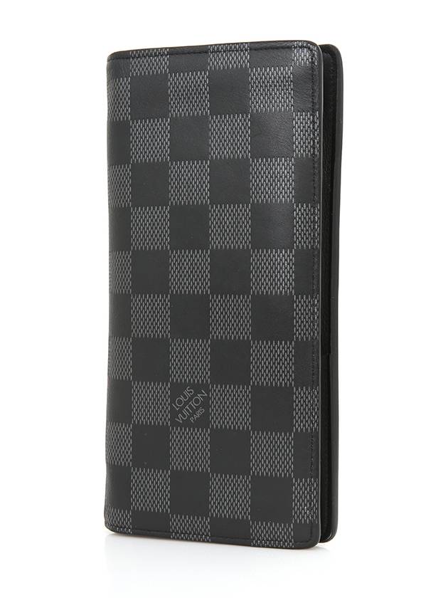 Damier Infini Onyx Brazza Long Wallet Black N60193 - LOUIS VUITTON - BALAAN 2